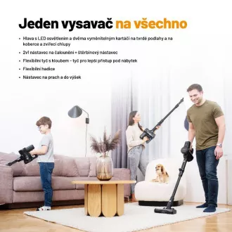Lauben Stick Vacuum & Mop 3u1 Pet Deluxe 400BC