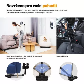 Lauben Stick Vacuum & Mop 3u1 Pet Deluxe 400BC