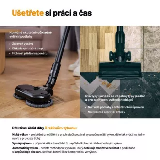 Lauben Stick Vacuum & Mop 3u1 Pet Deluxe 400BC