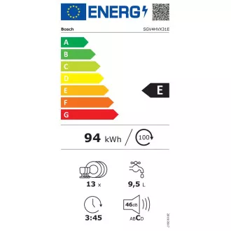 Bosch SGV4HVX31E ugradbena perilica posuđa