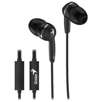 GENIUS slušalice HS-M320 headset, 4pin 3,5 mm jack, crne