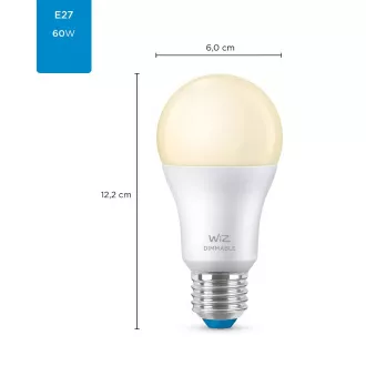 PHILIPS WiZ Dimmable 60W E27 A60 - zatamnjena žarulja