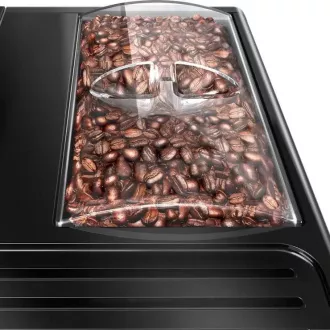 MELITTA Solo Frosted Black, aparat za kavu, 15 bara, 2 šalice odjednom, ugrađeni mlin, nemliječni recepti, crna