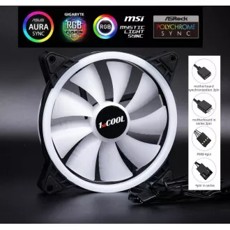 1stCOOL ventilator AURA EVO, 140mm, ARGB 1stCOOL ventilator AURA EVO, 140mm, ARGB