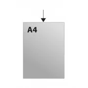 Korica A4 portret "U" prozirna PVC 220x306x0.27mm 100kom