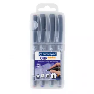 Marker Centropen 2636/4 F permanent 4 boje 0,6 mm