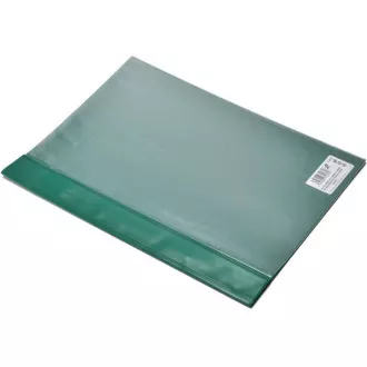 A4 ROC PVC klamerica s prednjim prednjim džepom, prozirna stražnja zelena A4 ROC PVC klamerica s prednjim prednjim džepom, prozirna stražnja zelena