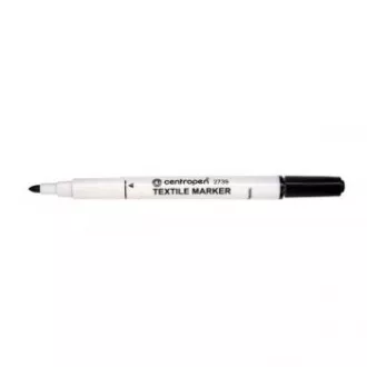 Marker Centropen 2739 za tekstil crni cilindrični vrh 3,5 mm Marker Centropen 2739 za tekstil crni cilindrični vrh 3,5 mm