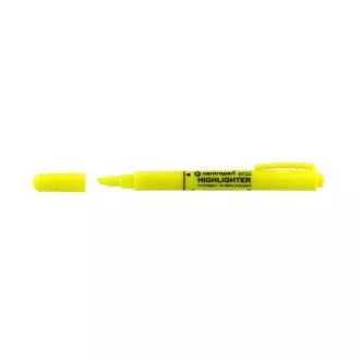 Highlighter Centropen 8722 žuti klinasti vrh 1-4mm