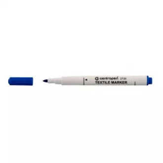 Marker Centropen 2739 za tekstil plavi cilindrični vrh 3,5 mm Marker Centropen 2739 za tekstil plavi cilindrični vrh 3,5 mm