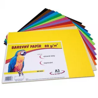 Papir u boji A3 / 80g 12 boja 60 listova Papir u boji A3 / 80g 12 boja 60 listova