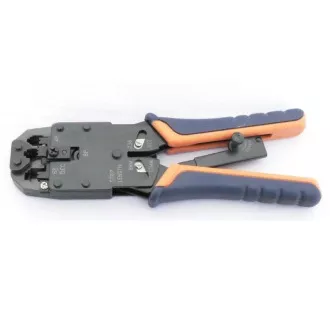 PROFI kliješta za stezanje sa čegrtaljkom za RJ10, RJ11, RJ12, RJ45, DEC konektore PROFI kliješta za stezanje sa čegrtaljkom za RJ10, RJ11, RJ12, RJ45, DEC konektore