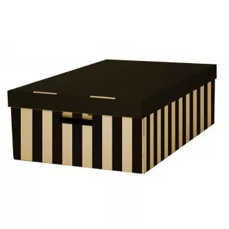 Kartoteka s poklopcem 56x37x18cm crna nosivost 10kg 2kom Kartoteka s poklopcem 56x37x18cm crna nosivost 10kg 2kom
