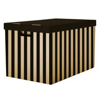 Kartoteka s poklopcem 56x37x36cm crna nosivost 15kg 2kom