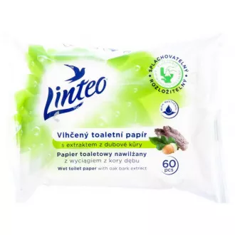 Toaletni papir Linteo Satin navlažen 60kom hrastova kora