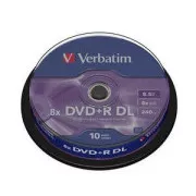 VERBATIM DVD + R (10 pakiranja) Dvoslojni / 8x / 8,5 GB / vreteno