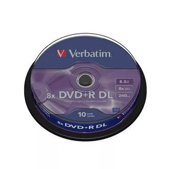 VERBATIM DVD + R (10 pakiranja) Dvoslojni / 8x / 8,5 GB / vreteno