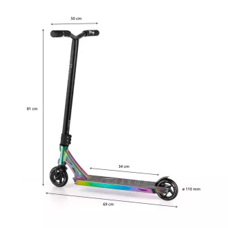 Freestyle skuter MOVINO Stunt ELITE, Neochrome