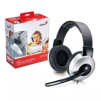 GENIUS slušalice s mikrofonom HS-05A, roll-up kabel