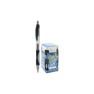 Gel olovka Junior 205A 0.5mm crno tijelo prozirno Gel olovka Junior 205A 0.5mm crno tijelo prozirno