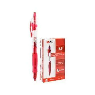 Gel olovka MG AGPb02372 0,5 mm crveno tijelo prozirno