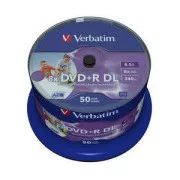 VERBATIM DVD + R (pakiranje od 50) DoubleLayer / Spindle / 8X / 8,5 GB / Ispis / NoID