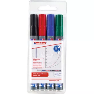 Edding 250/4 marker za bijelu ploču 4 boje, cilindrični vrh 1,5-3 mm za ponovno punjenje