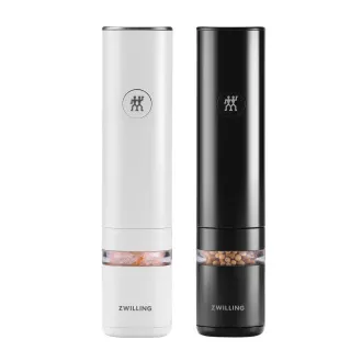 ZWILLING električni mlinci za začine, crno-bijeli, litij-ionska baterija, USB punjenje, 2 komada - Enfinigy