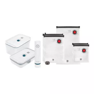 ZWILLING vakum set, 2x plastična posuda, 5 vrećica, vakum pumpa, plava - Fresh & Save