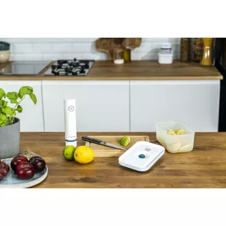 ZWILLING vakum set, 2x plastična posuda, 5 vrećica, vakum pumpa, plava - Fresh & Save