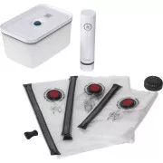 ZWILLING vakum set, plastična posuda, 5 vrećica, vakum pumpa, plava - Fresh & Save