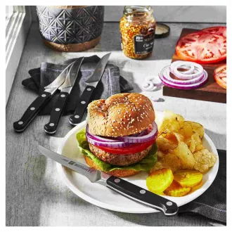 ZWILLING Set noževa za odreske, 4 dijela, nehrđajući čelik, štitnik, 57 HRC, ručka s tri zakovice - Pro ZWILLING Set noževa za odreske, 4 dijela, nehrđajući čelik, štitnik, 57 HRC, ručka s tri zakovice - Pro
