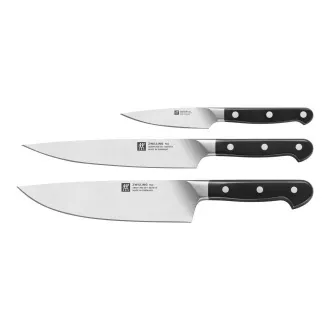 ZWILLING set noževa, 3 dijela, nehrđajući čelik, kuharski 20 cm, rezanje 20 cm, rezanje 10 cm - Pro