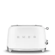 Smeg TSF01WHMEU toster / toster, 2 tosta, 6 stupnjeva pečenja, ladica za mrvice, style. 50-ih, mat bijela
