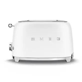 Smeg TSF01WHMEU toster / toster, 2 tosta, 6 stupnjeva pečenja, ladica za mrvice, style. 50-ih, mat bijela