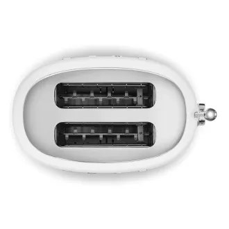 Smeg TSF01WHMEU toster / toster, 2 tosta, 6 stupnjeva pečenja, ladica za mrvice, style. 50-ih, mat bijela