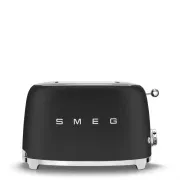 Smeg TSF01BLMEU toster / toster, 2 tosta, 6 stupnjeva pečenja, ladica za mrvice, style. 50-ih, mat crna