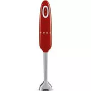 Smeg HBF11RDEU štapni mikser, 700 W, 14850 RPM, turbo, stil 50-ih, neklizajuća ručka, crvena