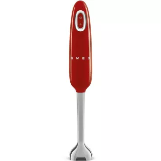 Smeg HBF11RDEU štapni mikser, 700 W, 14850 RPM, turbo, stil 50-ih, neklizajuća ručka, crvena