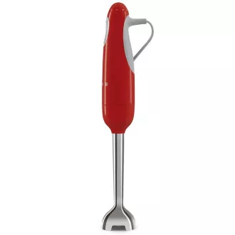 Smeg HBF11RDEU štapni mikser, 700 W, 14850 RPM, turbo, stil 50-ih, neklizajuća ručka, crvena