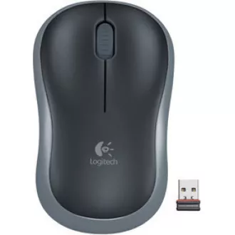 Logitech bežični miš M185, USB ključ, sivi