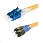 Duplex patch kabel SM 9/125, OS2, LC-ST, LS0H, 1m