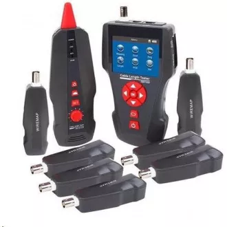 Tester LAN kabela TLCD88 s LCD-om, koaksijalni, Cat3/Cat5E/Cat6, UTP/STP, USB, PoE, ping, sonda, 8x anti-loop