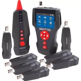 Tester LAN kabela TLCD88 s LCD-om, koaksijalni, Cat3/Cat5E/Cat6, UTP/STP, USB, PoE, ping, sonda, 8x anti-loop
