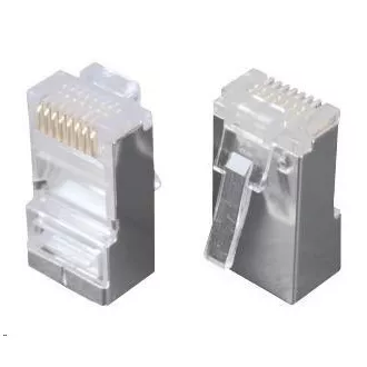 Solarix RJ45 CAT5E STP 8p8c oklopljeni konektor, nepreklopljen, za patch kabel / 100 kom KRJ45/5SH Solarix RJ45 CAT5E STP 8p8c oklopljeni konektor, nepreklopljen, za patch kabel / 100 kom KRJ45/5SH