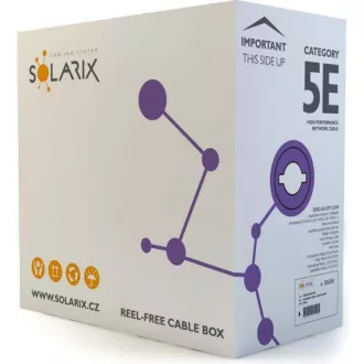 Instalacijski kabel Solarix UTP, Cat5E, žica, LSOH, kutija 305m SXKD-5E-UTP-LSOH Instalacijski kabel Solarix UTP, Cat5E, žica, LSOH, kutija 305m SXKD-5E-UTP-LSOH