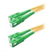 Duplex patch kabel SM 9/125, OS2, SC(APC)-SC(APC), LS0H, 1m