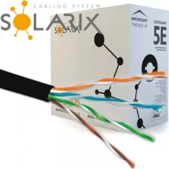 Instalacijski kabel Solarix outdoor gel UTP, Cat5E, žica, PE, kutija 305m SXKD-5E-UTP-PEG Instalacijski kabel Solarix outdoor gel UTP, Cat5E, žica, PE, kutija 305m SXKD-5E-UTP-PEG