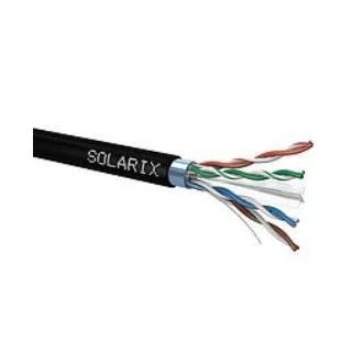 Instalacijski kabel Solarix outdoor FTP, Cat6, žica, PE, zavojnica 500m SXKD-6-FTP-PE