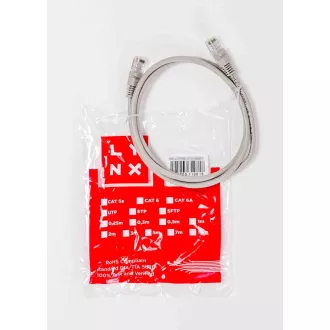 LYNX patch kabel Cat5E, UTP - 1.5m, sivi LYNX patch kabel Cat5E, UTP - 1.5m, sivi